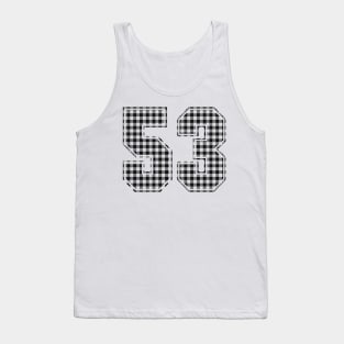 Plaid Number - 53 - Dark Tank Top